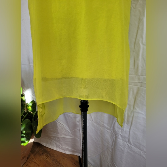 Philosophy Florescent Yellow High Low Dress - Picture 6 of 8